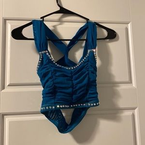 Balera two piece rhinestone costume